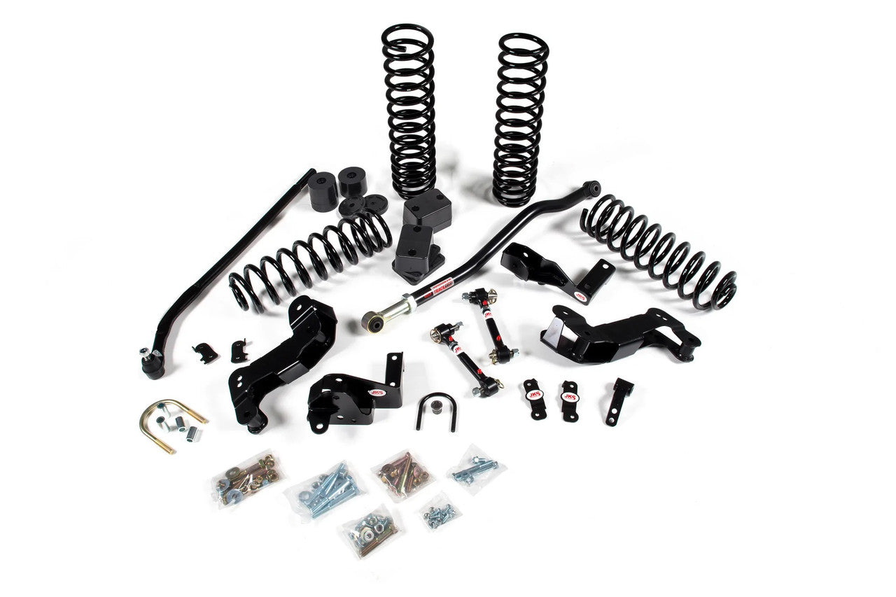 JKS 2007-2018 Jeep Wrangler JK 4Dr 3.5in Lift Kit J Kontrol System JSPEC Custom Valved Gas Series Shocks JSPEC108K