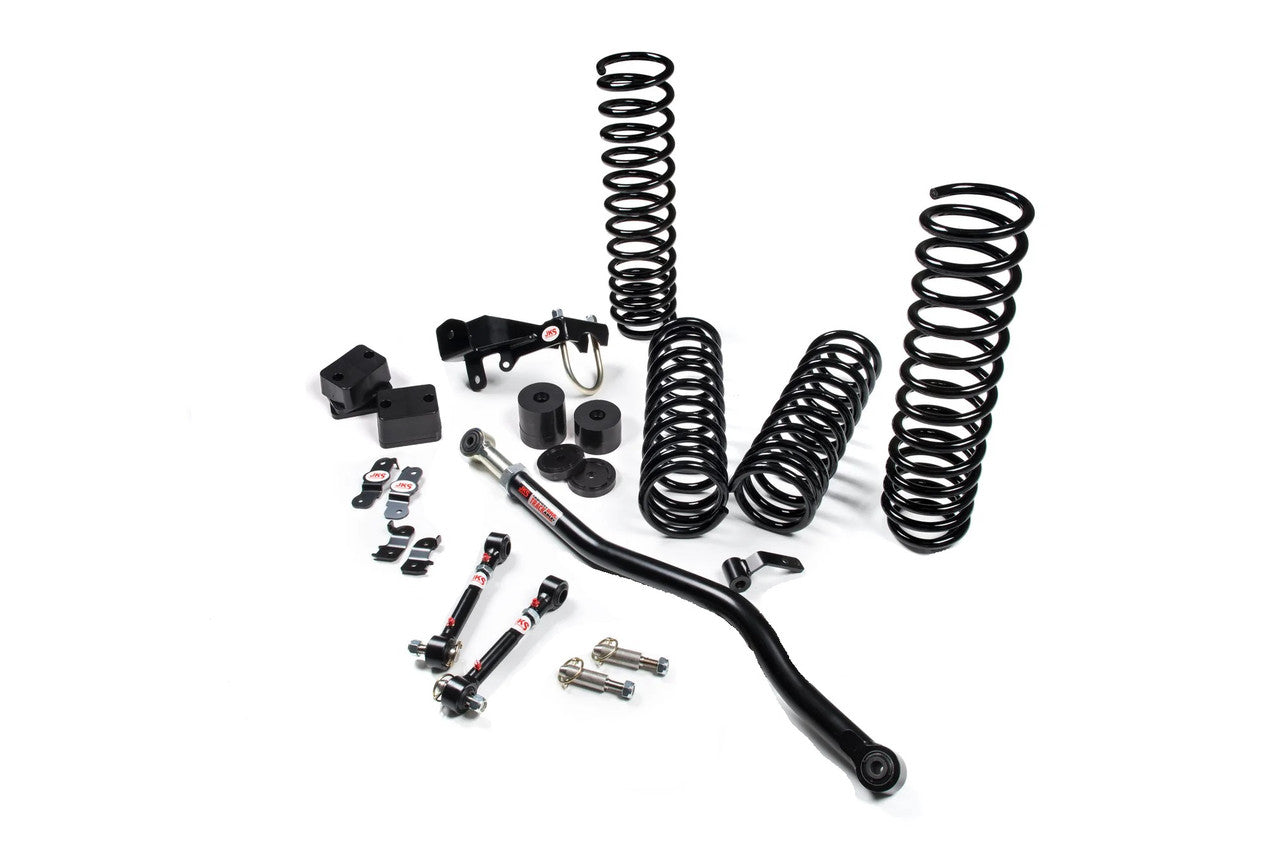 JKS 2007-2018 Jeep Wrangler JK 2Dr 3.5in Lift Kit J Spec System JSPEC Custom Valved Gas Series Shocks JSPEC101K