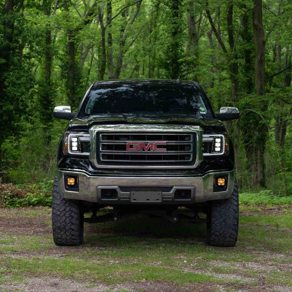 Form Lighting 2014-2018 GMC Sierra 1500 2015-2019 Sierra 2500HD 3500HD Led Projector Headlights FL0012