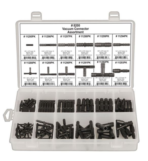 DISCO Shipped in 12 Hole Plast Tray Vacuum Connector Assortment 8200