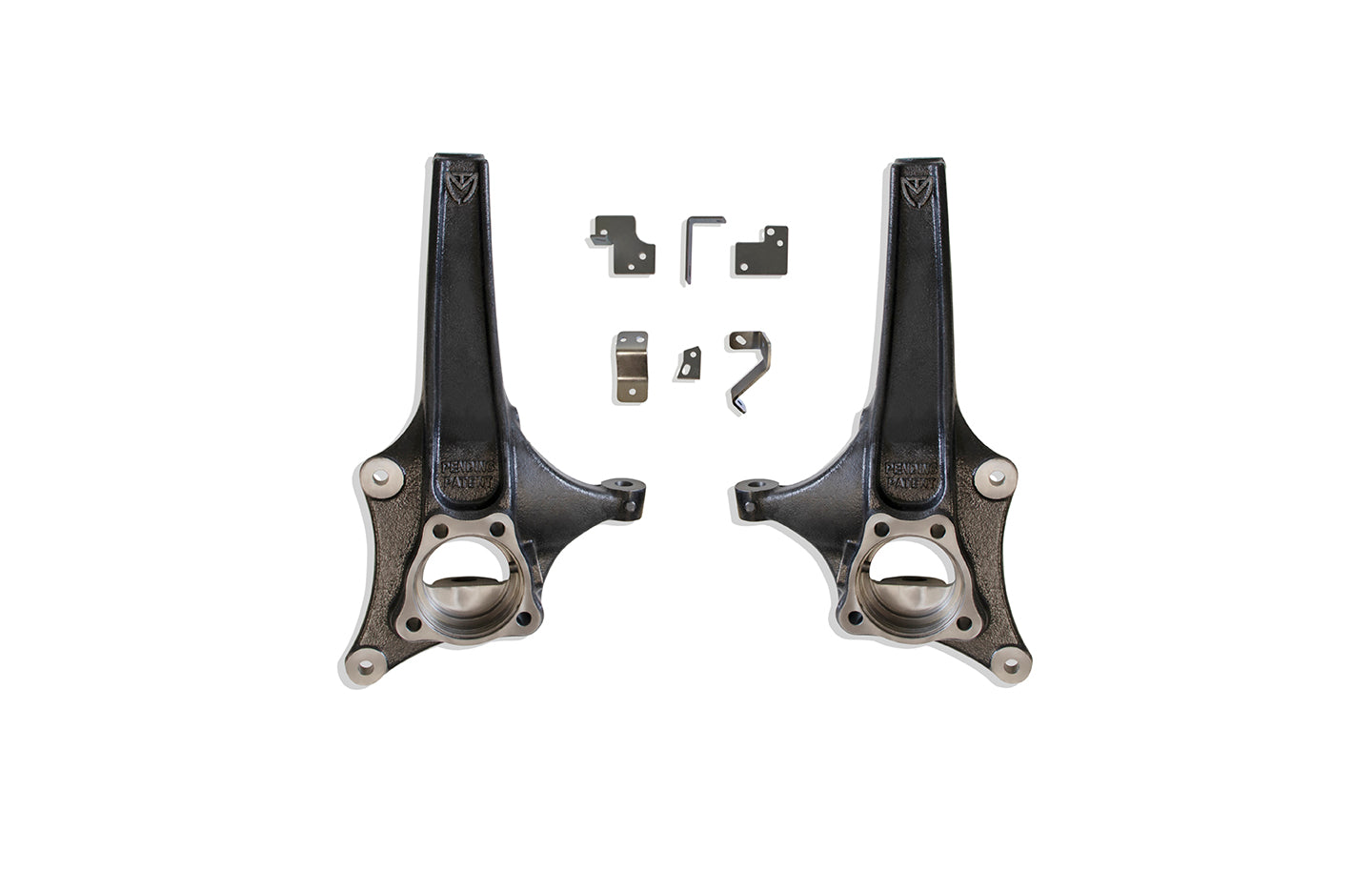 MaxTrac Suspension 2019-2025 Chevrolet Silverado 1500 GMC Sierra 1500 2WD 3.5" Lift Spindles With Brake Lines 701935