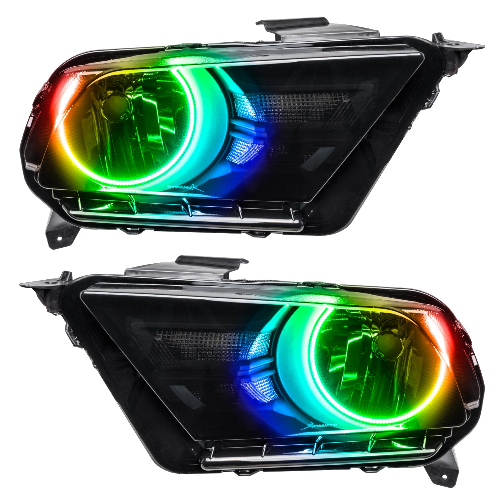 Oracle Lighting 2010-2014 Ford Mustang ColorSHIFT HL Pre-assembled Headlights 7050-335