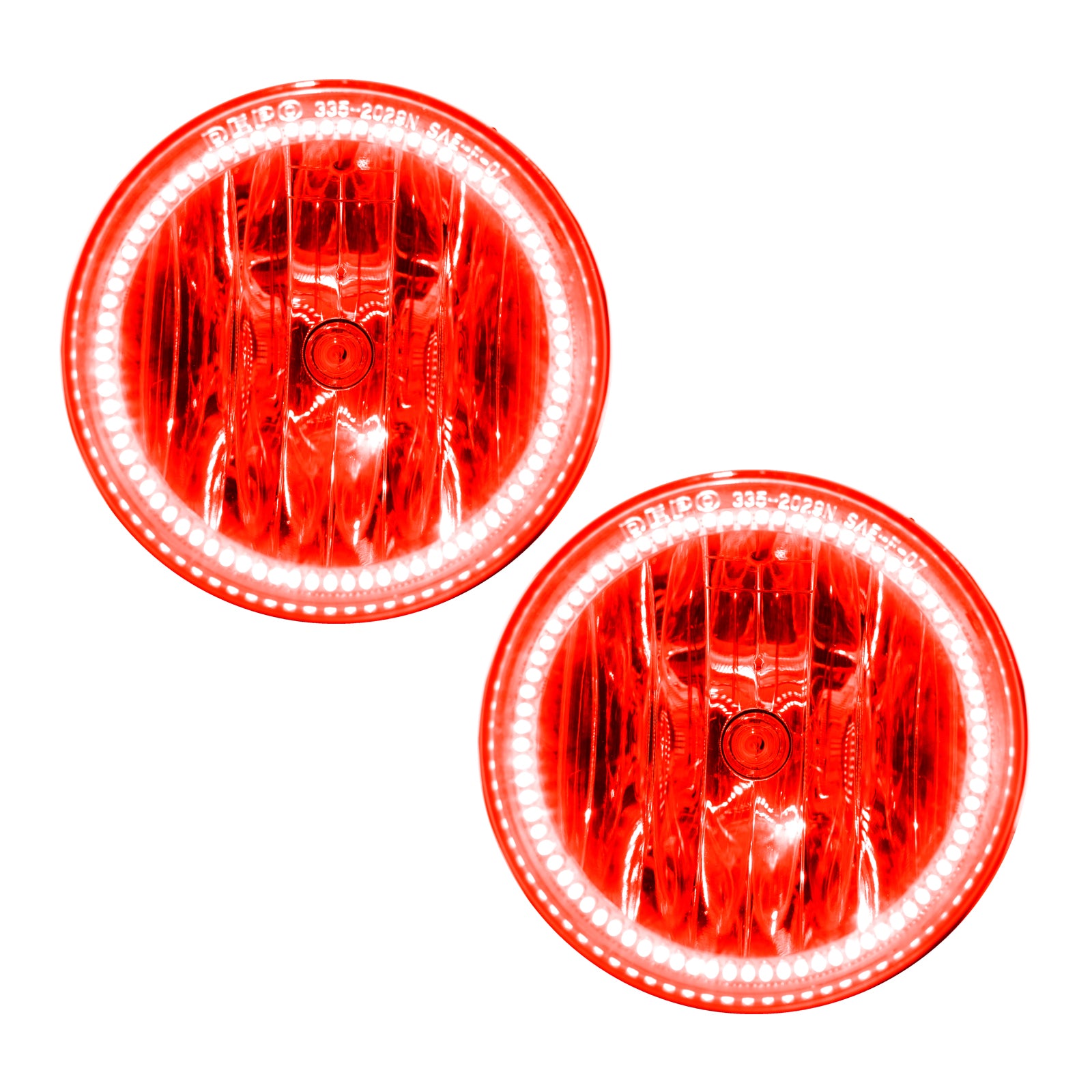 Oracle Lighting 2007-2013 GMC Yukon Pre Assembled LED Halo Fog Lights Red 7057-003