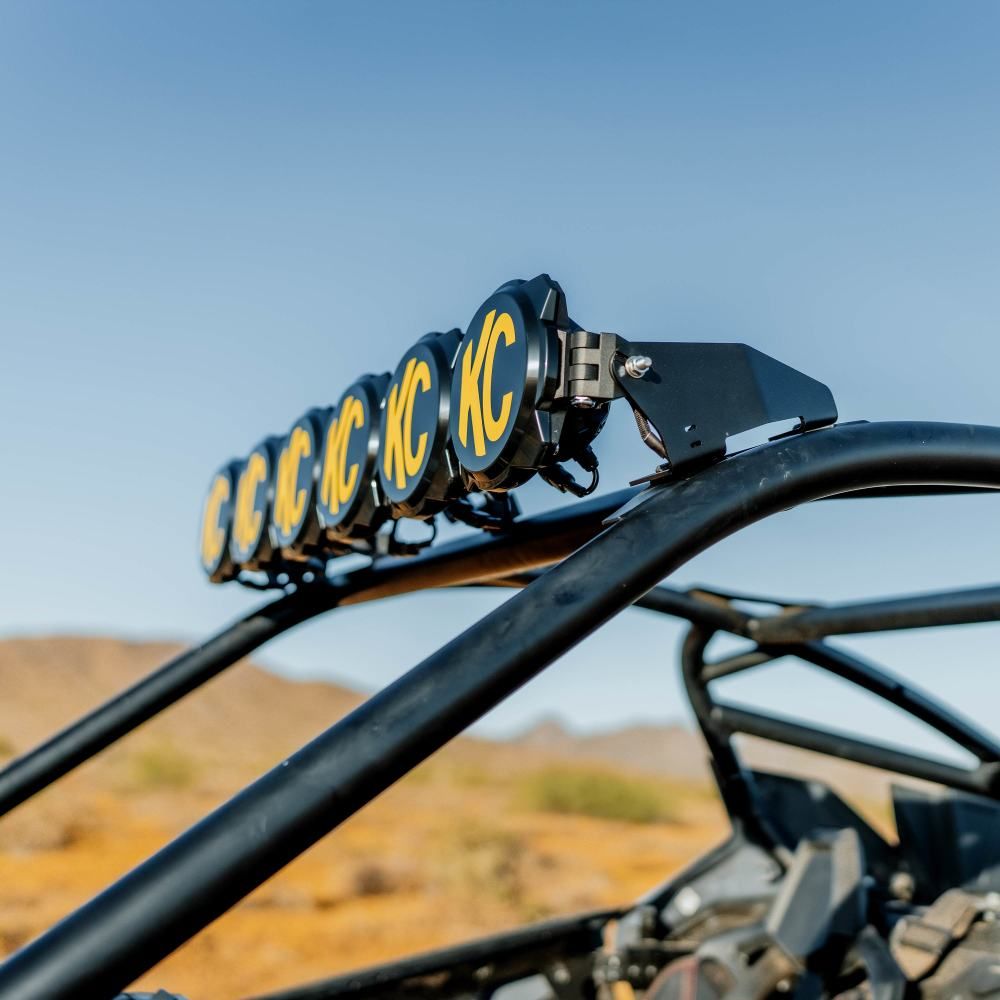 KC Hilites 2022-2024 Polaris RZR Pro R Overhead Roof Light Bar Mounts 73427