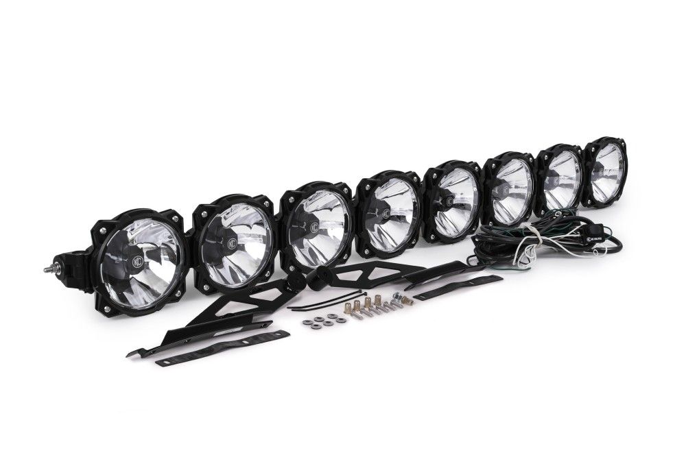 KC Hilites 2005-2024 Toyota Tacoma Bracket Set Light Bar Overhead Mount Pair Reg Ext Cab 7380