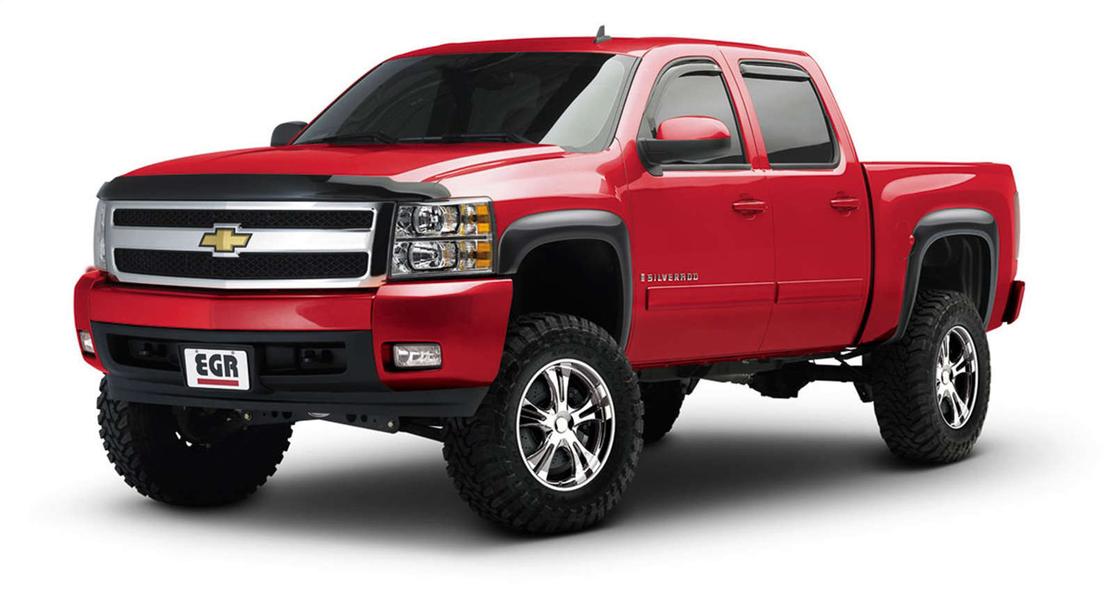 EGR 2007-2013 Chevrolet Silverado 1500 Crew Cab Extended Cab Standard Cab Pickup 2 4 Door Set Of 4 Rugged Fender Flares 751404
