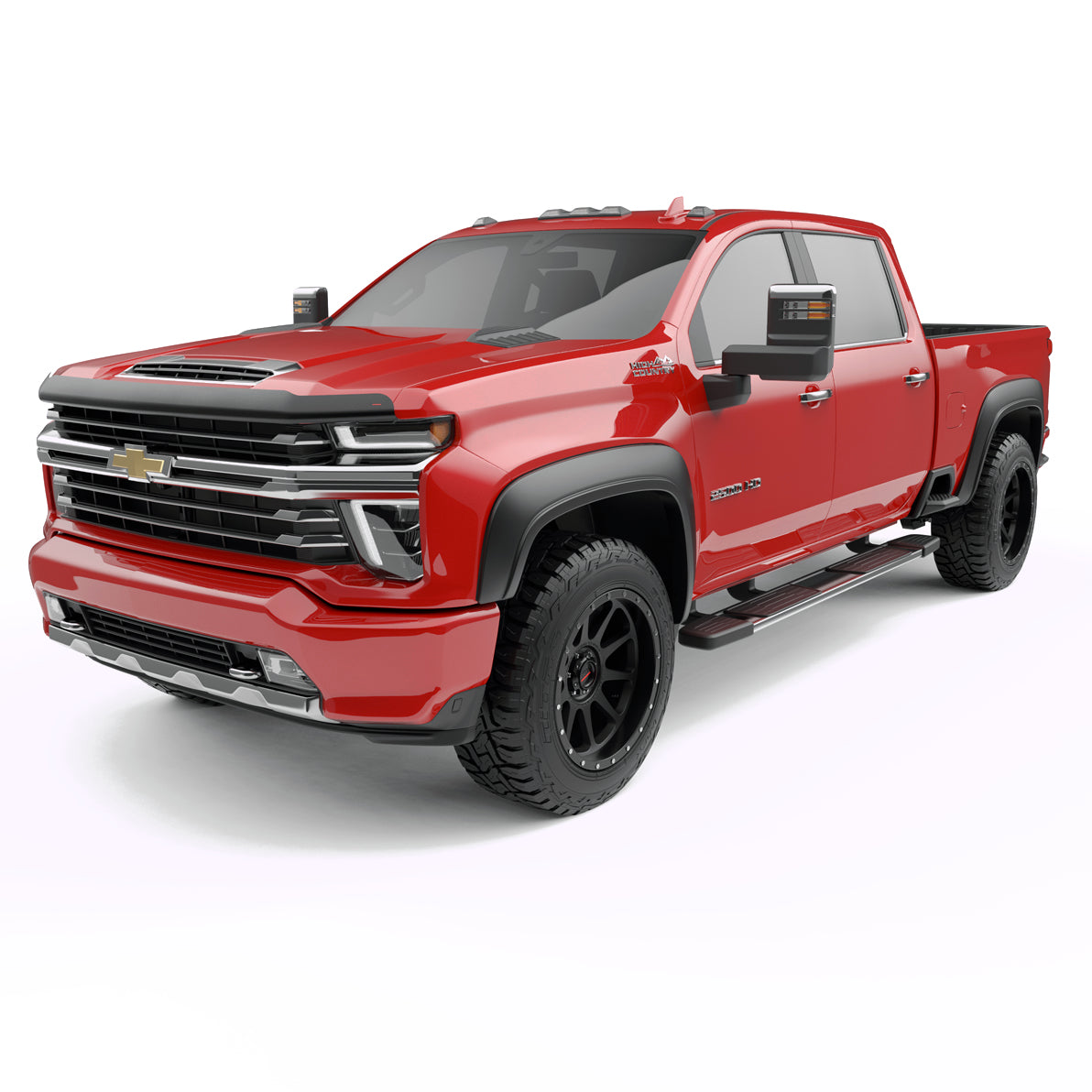 EGR 2020-2024 Chevrolet Silverado 2500HD 3500HD Crew Cab Extended Cab Standard Cab Pickup 2 4 Door Set Of 4 Rugged Fender Flares 751884
