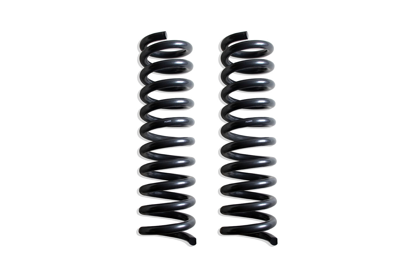 MaxTrac Suspension 2014-2024 Dodge Ram 2500 2013-2024 Ram 3500 4WD Pair Of 8" Front Lift Coils Made From Hot Wound Steel & Powder Coated Grey 752880