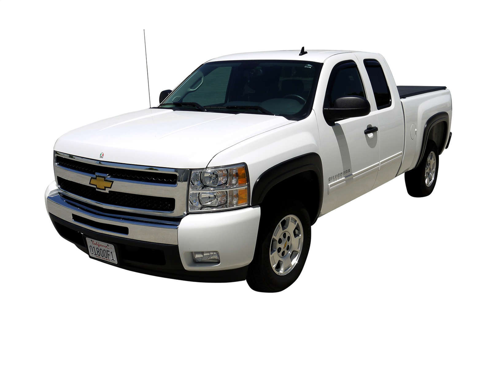 EGR 2007-2013 Chevrolet Silverado 1500 2500HD 3500HD Crew Cab Extended Cab Standard Cab Pickup 2 4 Door Set Of 4 Non Short Box Oem Style Fender Flares 781504