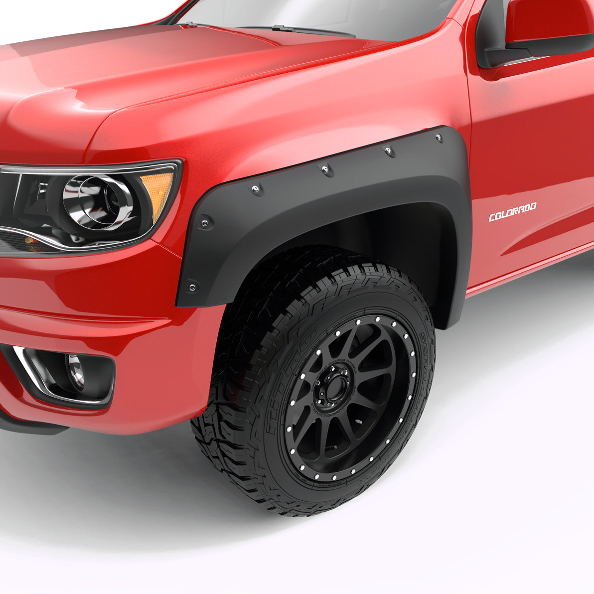 EGR 2015-2022 Chevrolet Colorado Crew Cab Extended Cab Pickup 4 Door Set Of 4 Traditional Bolt-On Look Fender Flares 791394