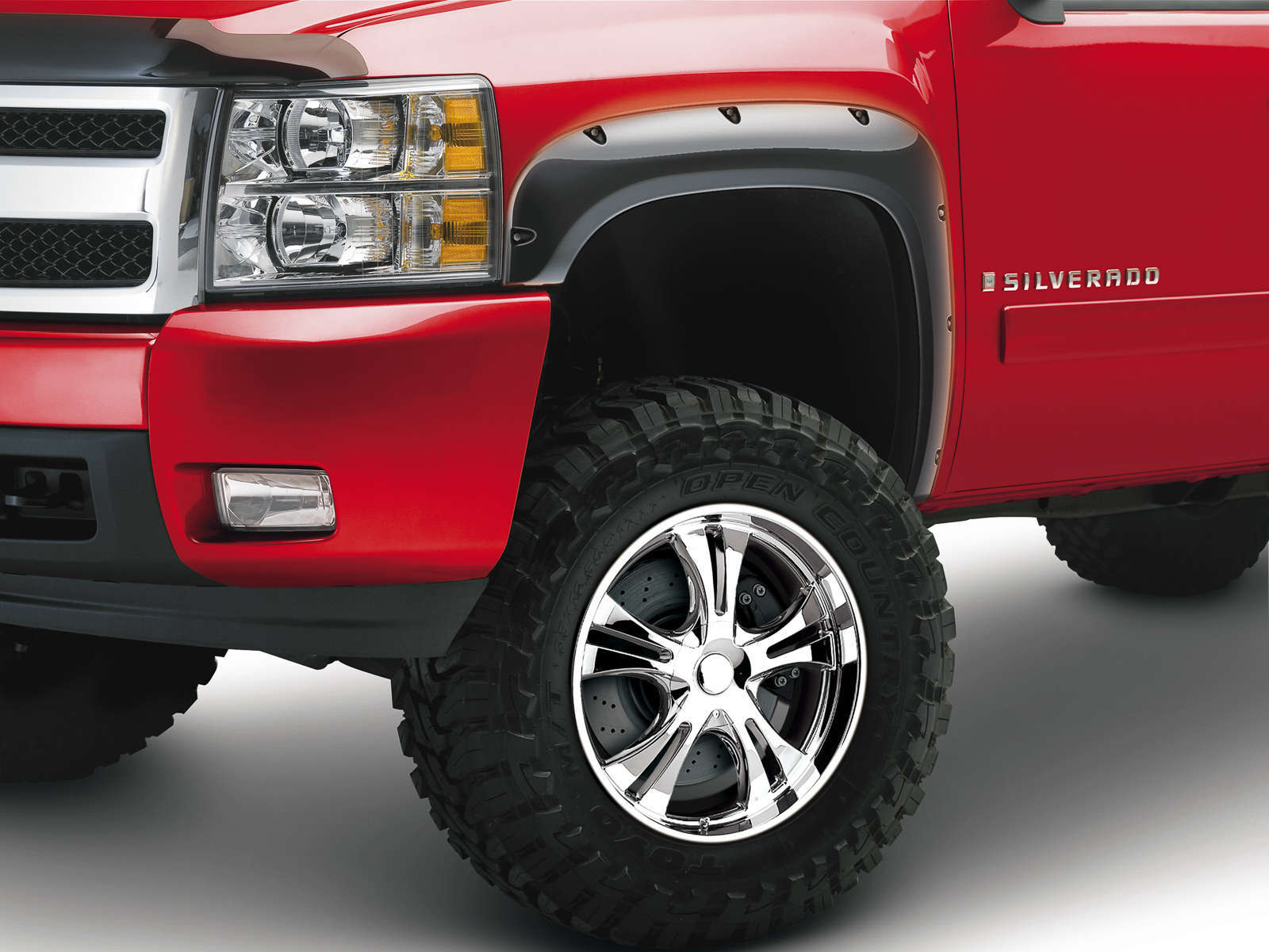 EGR 2007-2014 Chevrolet Silverado 1500 Silverado 2500HD 3500HD Crew Cab Extended Cab Pickup 4 Door Set Of 4 Traditional Bolt-On Look Fender Flares 791504