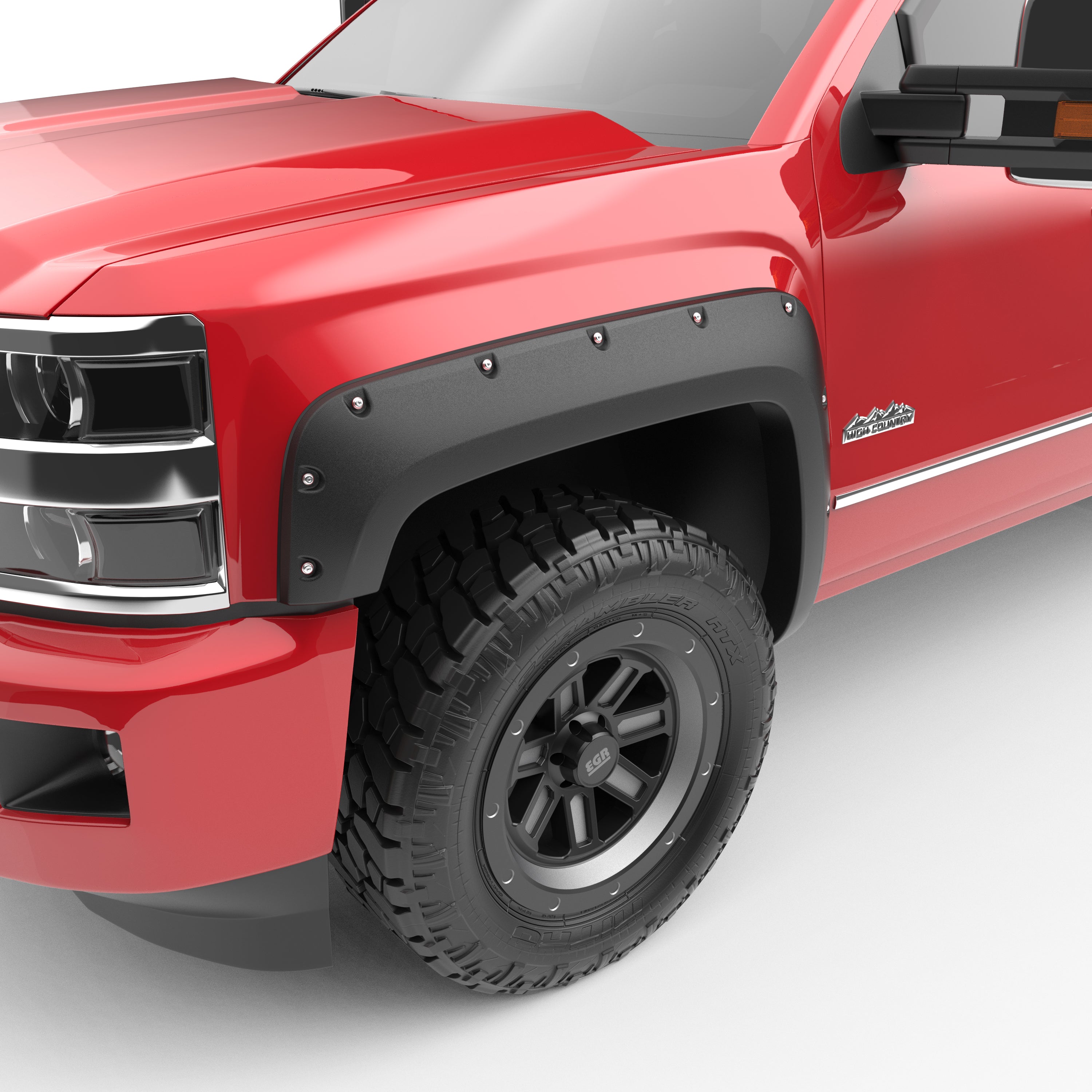 EGR 2014-2019 Chevrolet Silverado 1500 Silverado 2500HD 3500HD Crew Extended Standard Cab Pickup 2Dr 4Dr Set Of 4 Traditional Bolt-On Look Fender Flares 791574