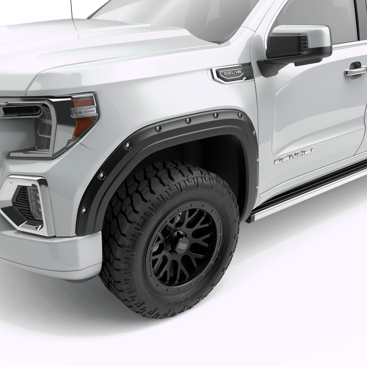 EGR 2019-2024 GMC Sierra 1500 Crew Cab Extended Cab Standard Cab Pickup 2 4 Door Set Of 4 Traditional Bolt-On Look Fender Flares 791794