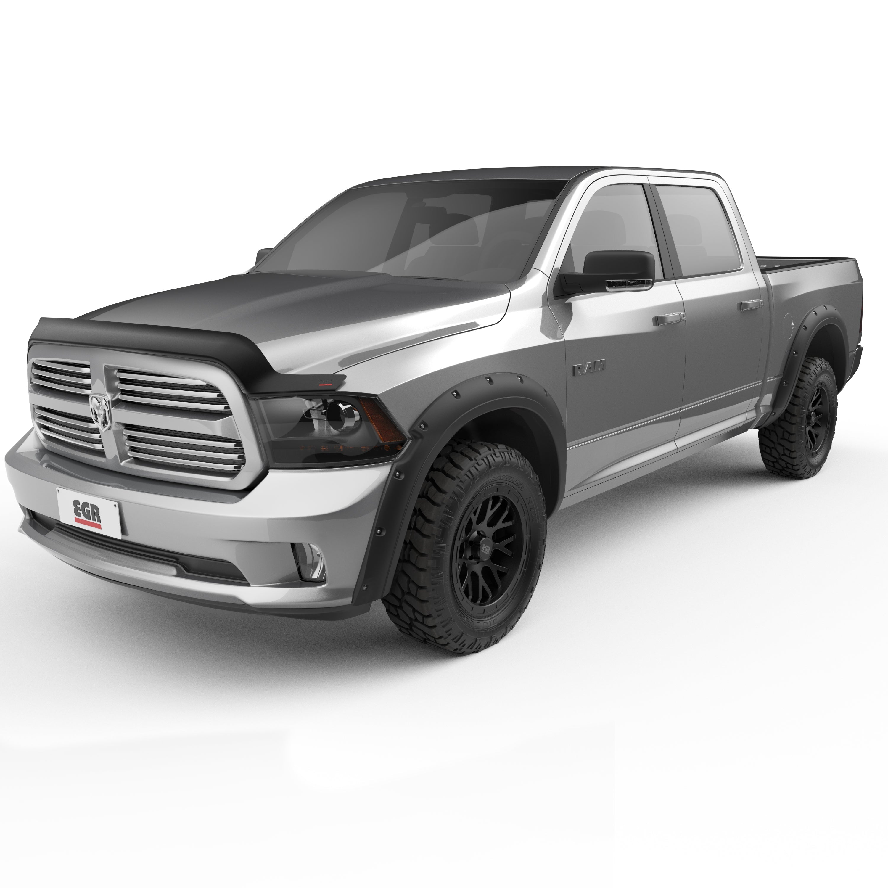 EGR 2011-2018 Dodge Ram 1500 2011-2024 Ram 1500 Classic Crew Cab Extended Cab Pickup 4 Door Set Of 4 Traditional Bolt-On Look Fender Flares 792754