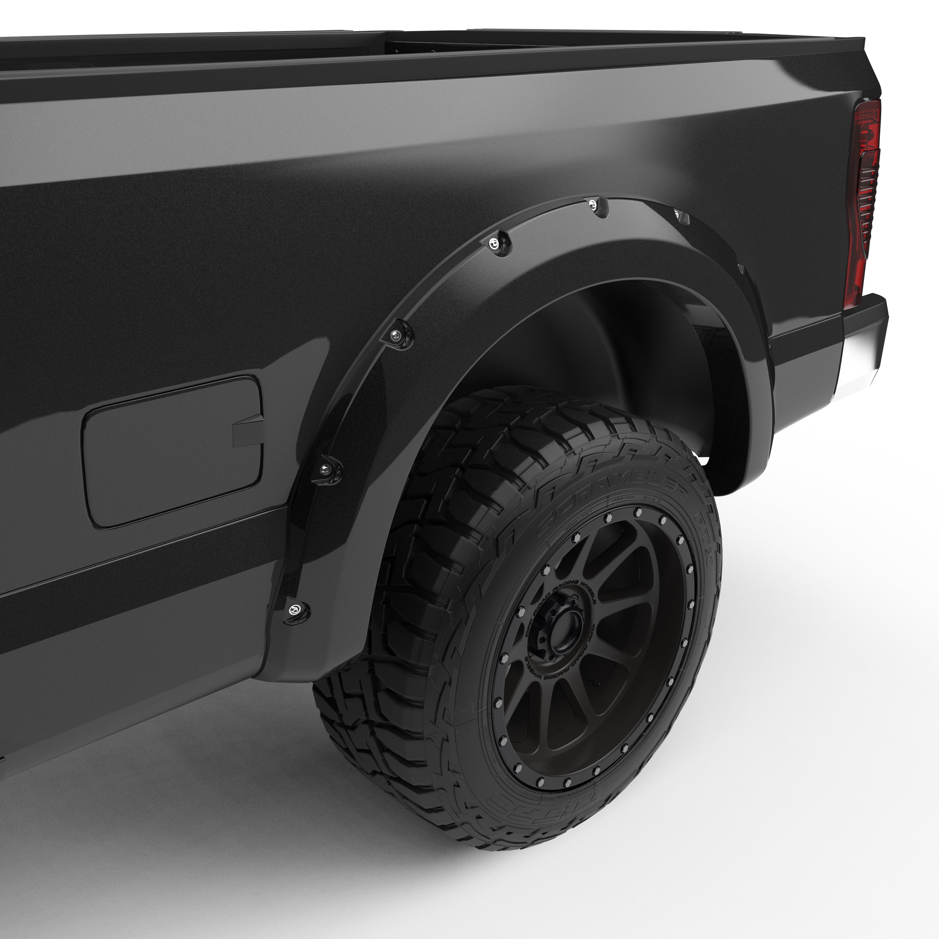 EGR 2011-2016 Ford F-250 F-350 Super Duty Extended Crew Standard Cab Pickup 2Door 4Door Painted To Code Black Traditional Bolt-On Look Fender Flares 793814-G1