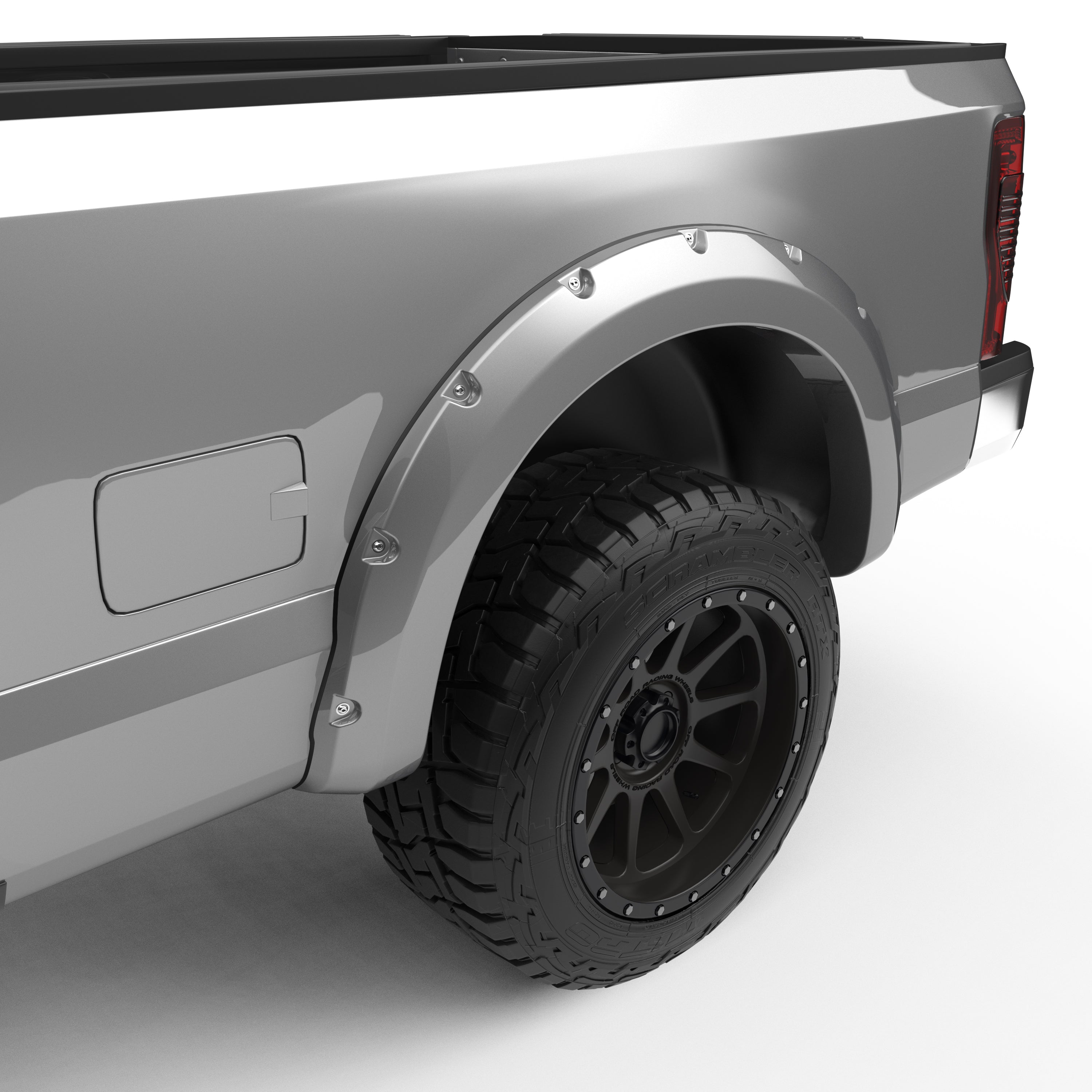EGR 2011-2016 Ford F-250 F-350 Super Duty Extended Crew Standard Cab Pickup 2Door 4Door Painted To Code Ingot Silver Traditional Bolt-On Look Fender Flares 793814-UX