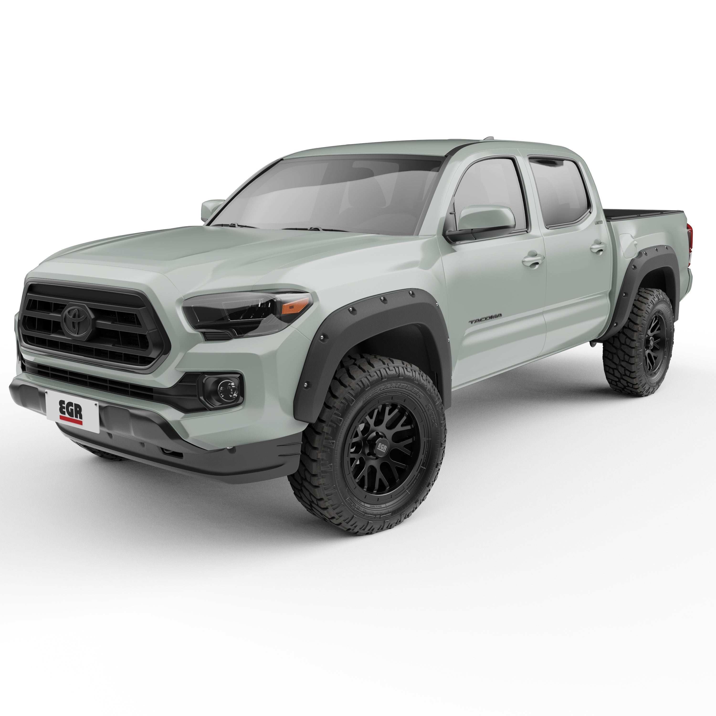 EGR 2016-2023 Toyota Tacoma Crew Cab Extended Cab 4 Door Set Of 4 Traditional Bolt-On Look Fender Flares 795084