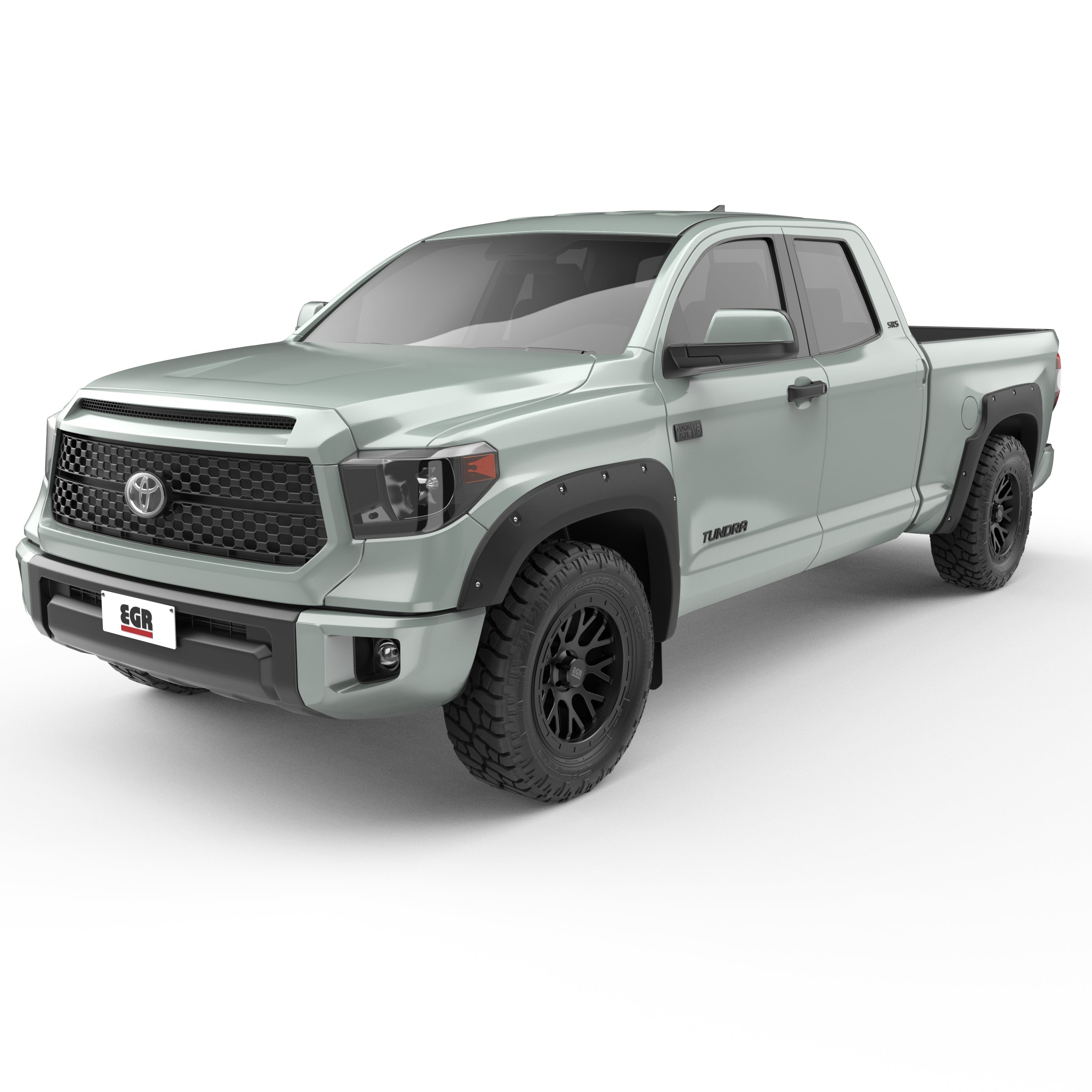EGR 2014-2021 Toyota Tundra Crew Cab Extended Cab Standard Cab Pickup 2 4 Door Set Of 4 Traditional Bolt-On Look Fender Flares 795494