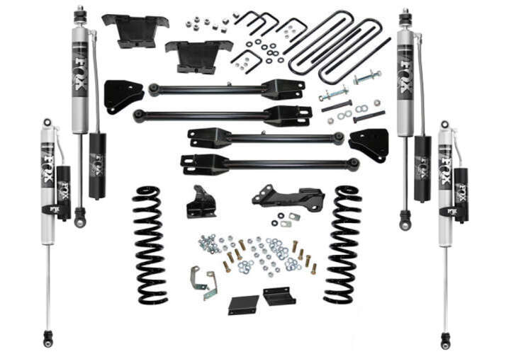 Superlift 2011-2016 Ford F-250 F-350 Super Duty Diesel 4 in. Suspension Lift Kit With Fox 2.0 Shocks With 4 Link Conversion 4WD K236FX