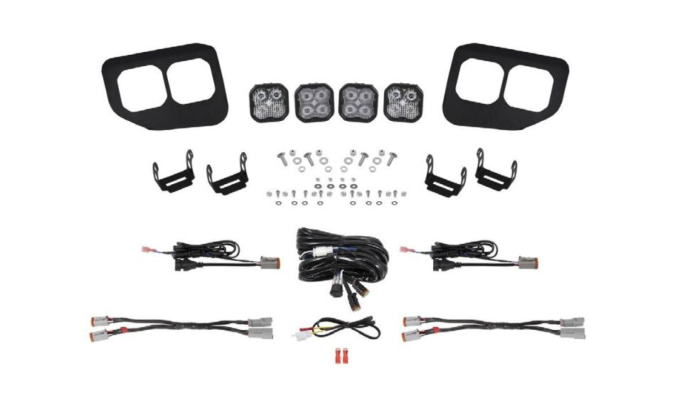 Diode Dynamics 2020-2022 Ford F250 F350 F450 F550 Super Duty Stage Series Max Fog Pocket Kit White DD7580