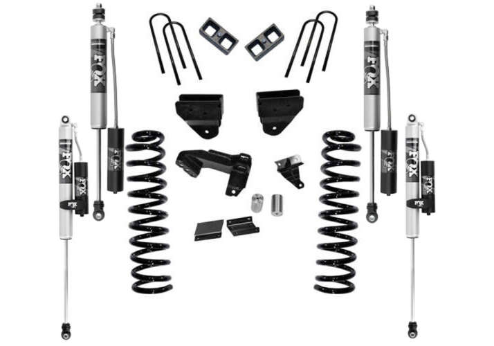 Superlift 2011-2016 Ford F-250 F-350 Super Duty Diesel 4 inch Suspension Lift Kit With Fox 2.0 Shocks Without 4-Link Conversion 4WD K876FX