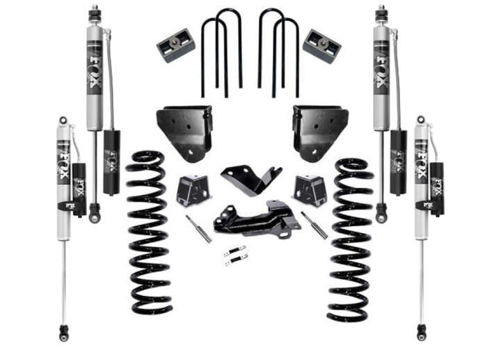Superlift 2005-2007 Ford F-250 F-350 Super Duty Diesel 4 inch Suspension Lift Kit With Fox 2.0 Shocks Without 4-Link Conversion 4WD K796FX