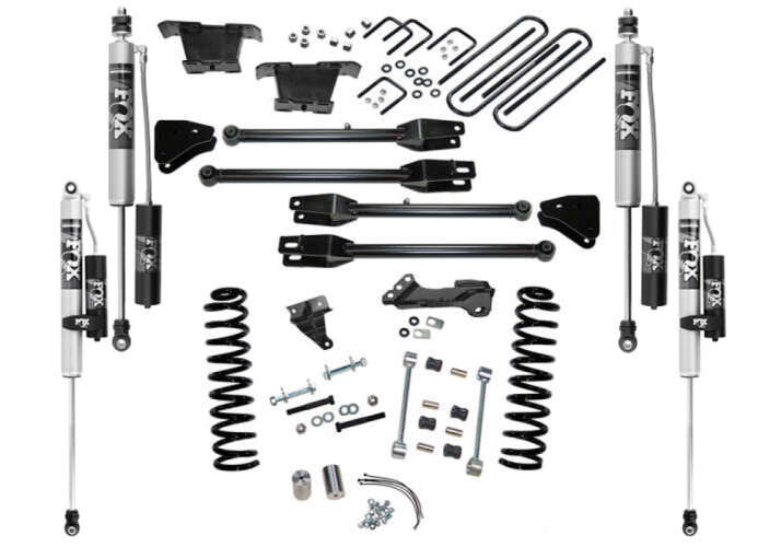 Superlift 2008-2010 Ford F-250 F-350 Super Duty Diesel 4 inch Suspension Lift Kit With Fox 2.0 Shocks With 4-Link Conversion 4WD K233FX