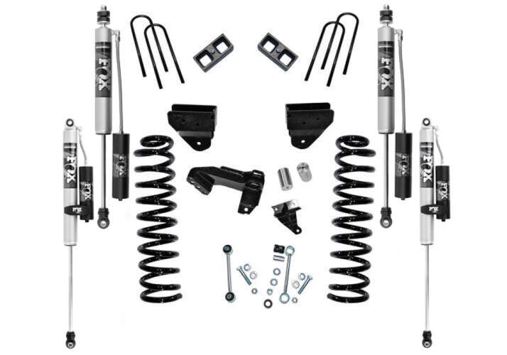 Superlift 2008-2010 Ford F-250 F-350 Super Duty Diesel 4 inch Suspension Lift Kit With Fox 2.0 Shocks Without 4 Link Conversion 4WD K854FX