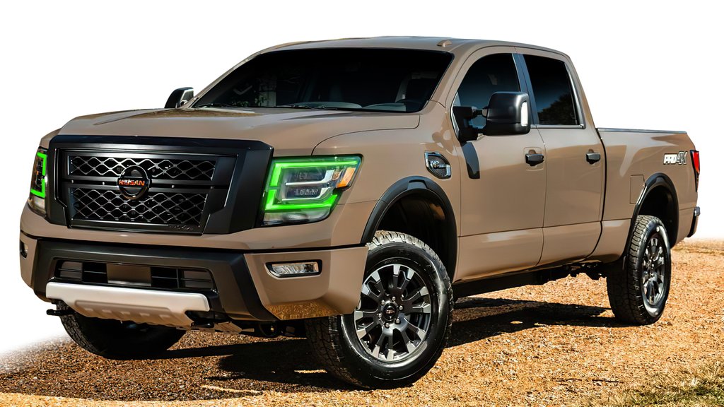 Oracle Lighting 2021-2023 Nissan Titan Colorshift Rgb+w Headlight Drl Upgrade With Simple Controller 1463-504