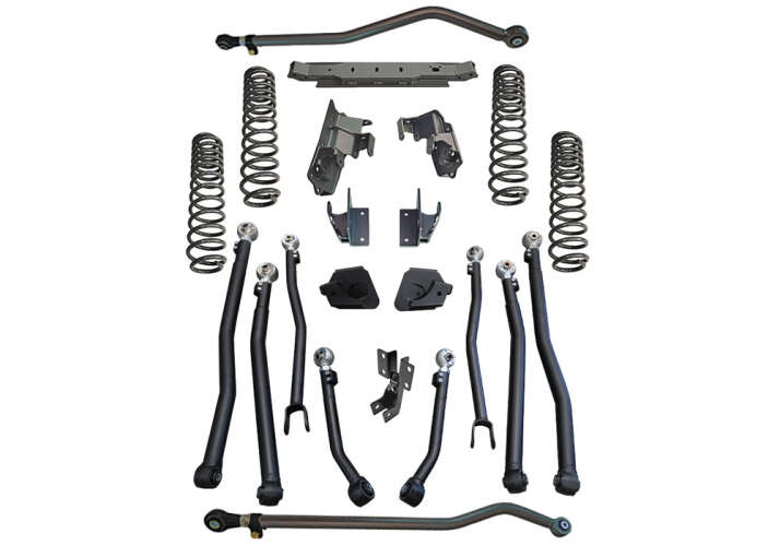 Superlift 2018-2023 Jeep Wrangler Unlimited 4 Door 4" Rock Runner Series Lift Kit with Shadow Series SHX K199
