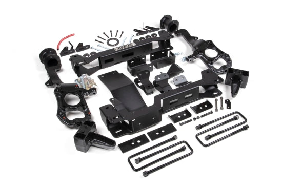 Zone OffRoad 2021-2023 Ford F-150 CCD 4WD 6in Front 5in Rear Suspension Lift Kit Block Spacer Front Rear Shock Relocation ZONF103