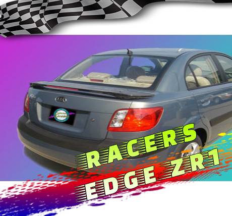 RacersEdgeZR1 2006-2010 KIA RIO 4dr Custom Style ABS Spoilers RE162L-15