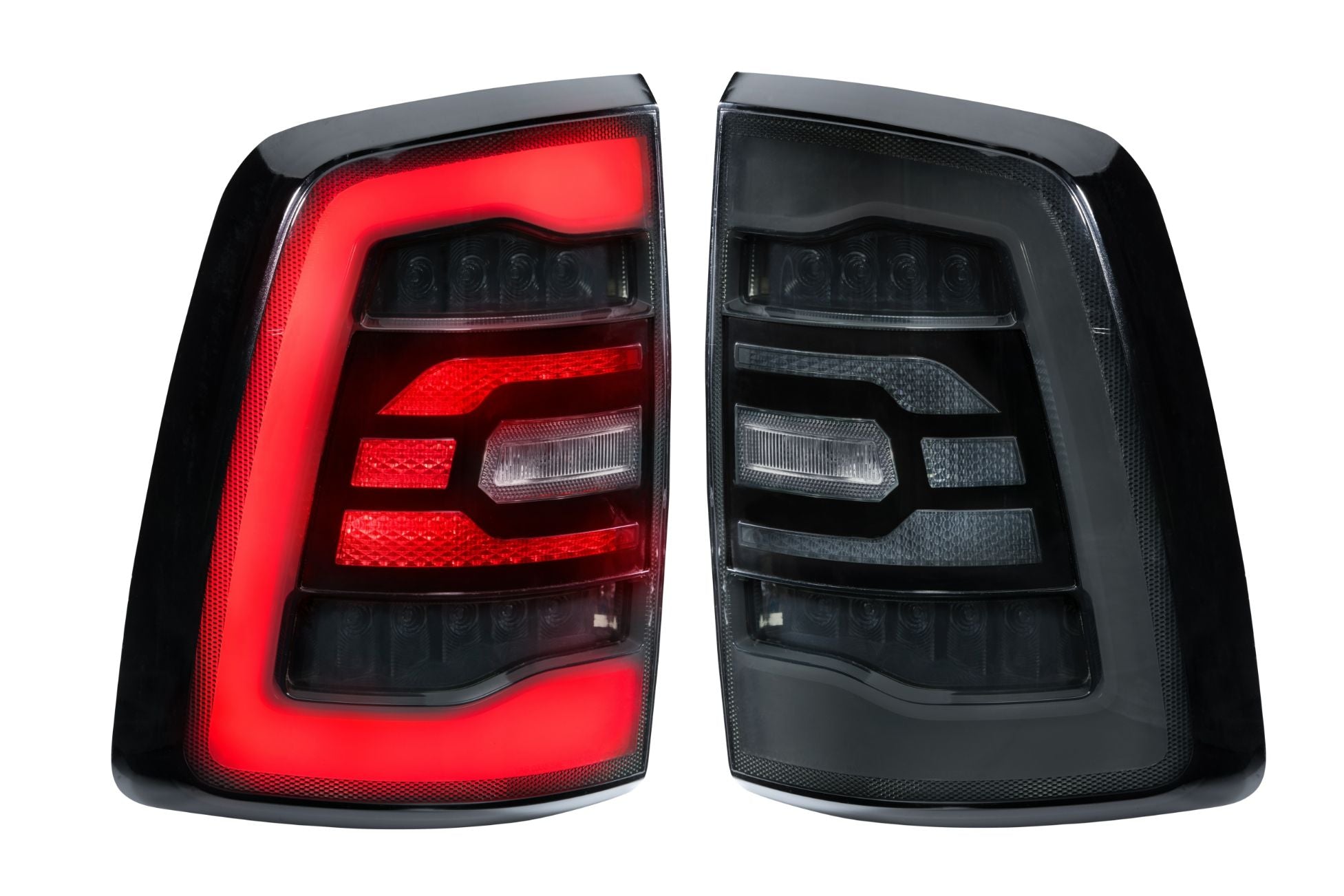 Morimoto 2009-2018 Dodge Ram Pair Facelift Carbide Smoked LED Tail Lights GTR.TL10