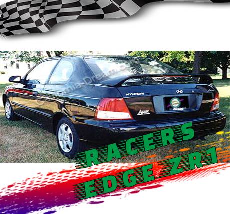 RacersEdgeZR1 2003 Hyundai Accent 3dr Hatch Custom Style ABS Spoilers RE14LM-17