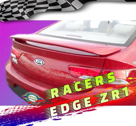 RacersEdgeZR1 2010-2013 KIA Forte Koup Custom Style ABS Spoilers RE10L-3