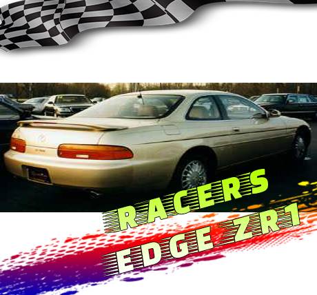 RacersEdgeZR1 1992-2000 Lexus SC-300/400 Custom Style ABS Spoilers RE162L-28