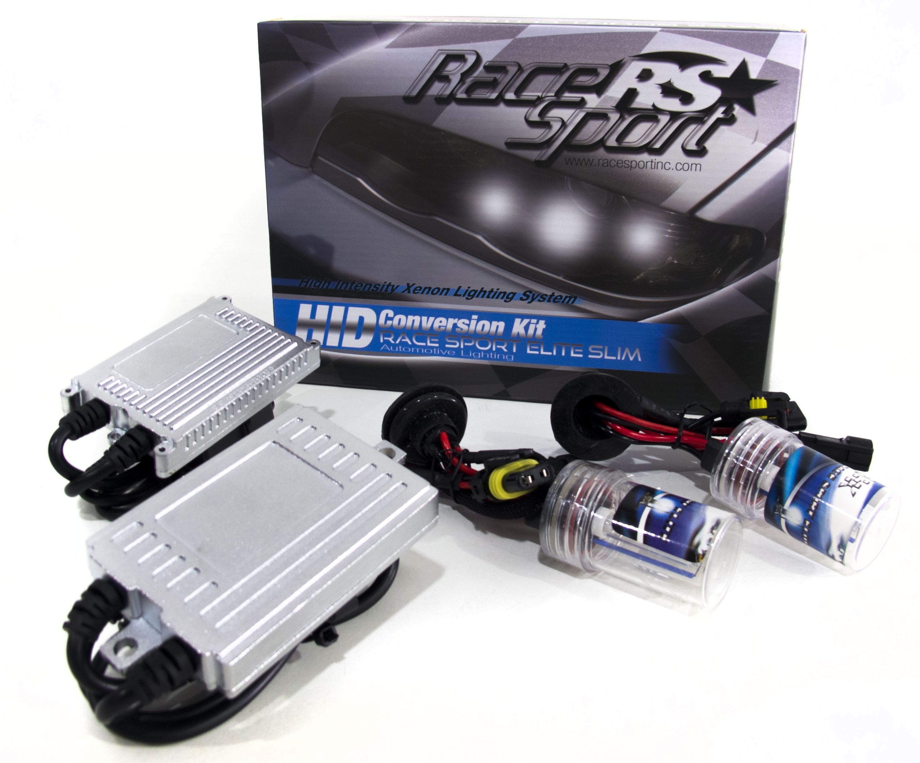 Race Sport Lighting 9004-3 Bi-Xenon AC Super-Slim 55W Ballast Kit 9004-3-6K-BI-SLIM-55W