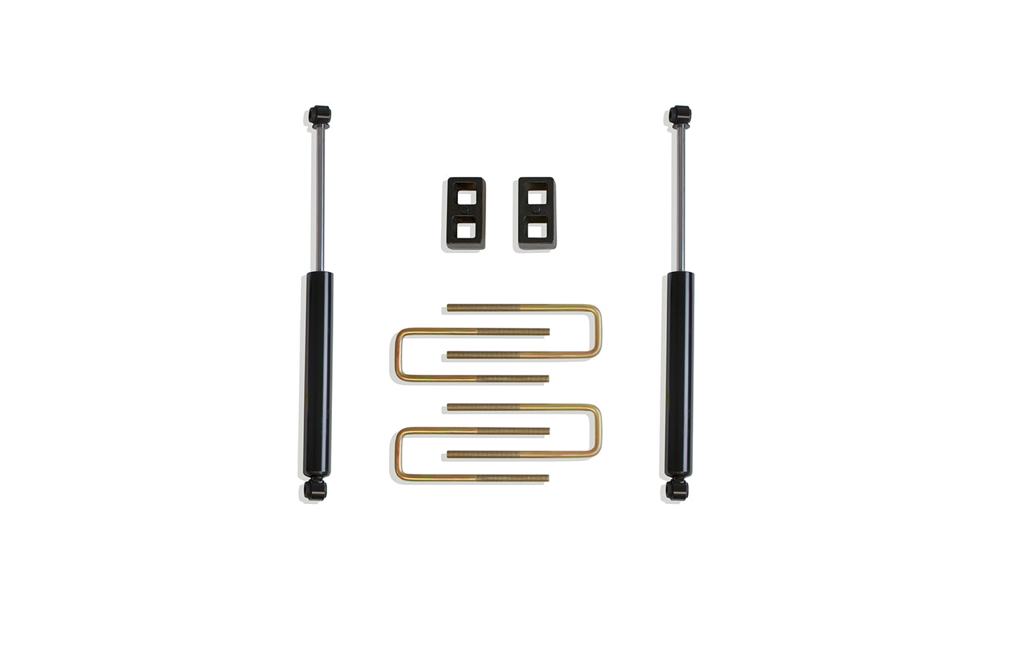 MaxTrac Suspension 2019-2024 Chevrolet Silverado GMC Sierra 1500 2" 2007-2016 Silverado Sierra 1500 2WD 4WD 1" Lift Height Rear Lift Box Kit With Shocks 901320