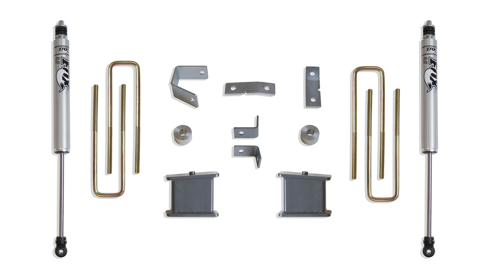 MaxTrac Suspension 2005-2023 Toyota Tacoma 6-lug 2WD 4" Height Pro Elite Rear Lift Kit With Fox Shocks 906840F