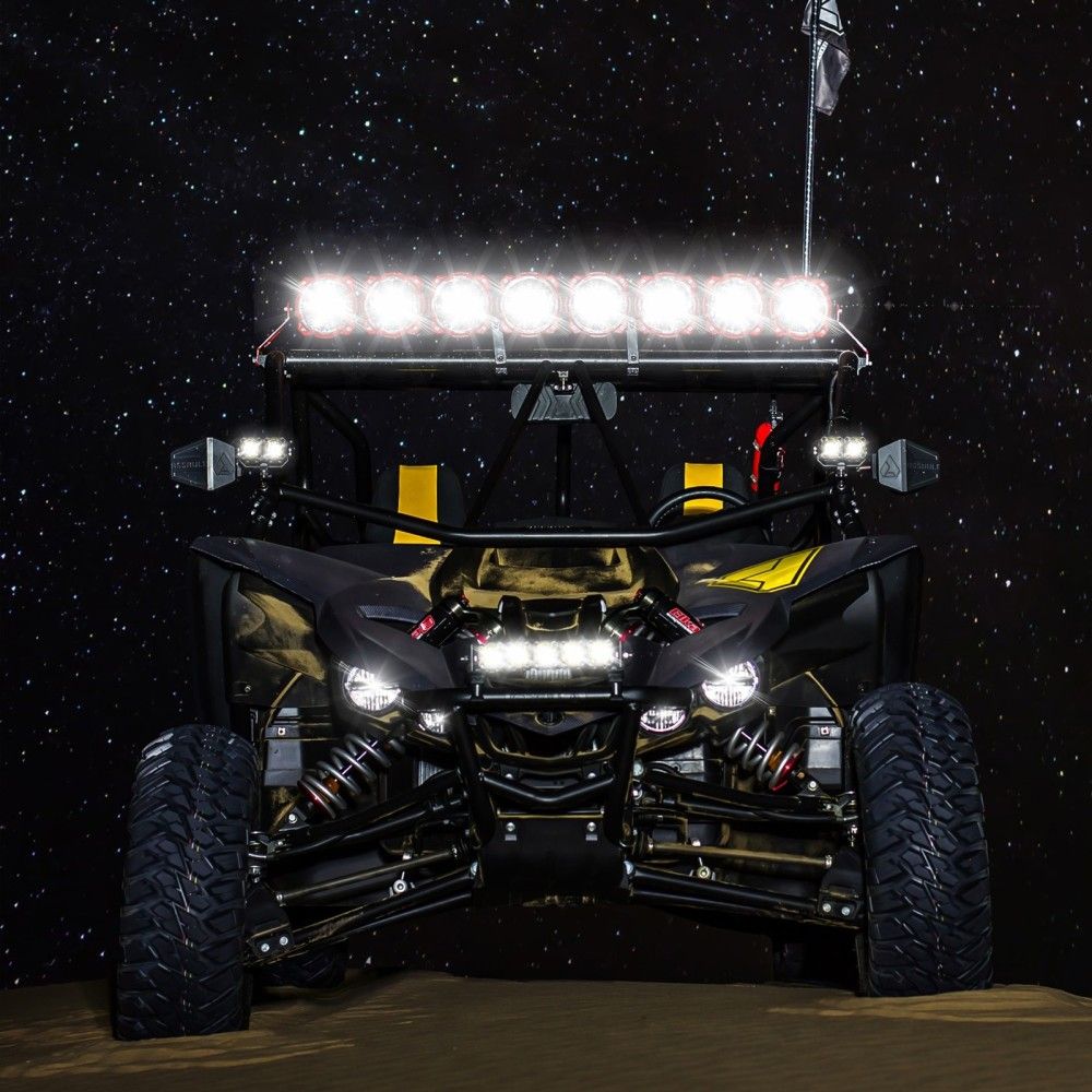 KC Hilites Yamaha YXZ1000R 39" Pro6 Gravity LED 6 Light 120W Combo Beam Light Bar System 91310