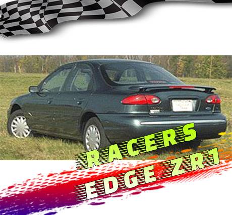 RacersEdgeZR1 1995-1996 Ford Contour Custom Style ABS Spoilers RE2LM-11