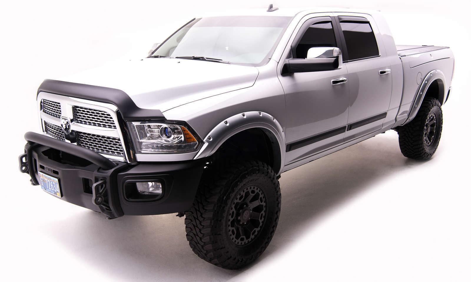 EGR 2009-2024 Dodge Ram 1500 2500 3500 Ram 1500 Classic Chevrolet Silverado GMC Sierra 1500 2500HD 3500HD 4Pc Set Crew Cab Pickup Rugged Body Side Molding 951674