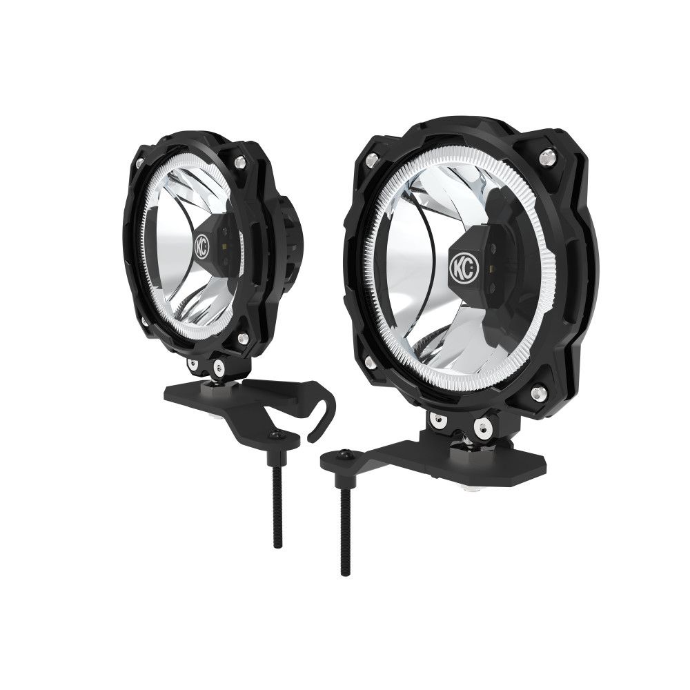 KC Hilites 2020-2024 Jeep Gladiator 2021-2024 Wrangler Gravity LED PRO6 Wide 40 Ditch Light Kit 2 Light System 97166
