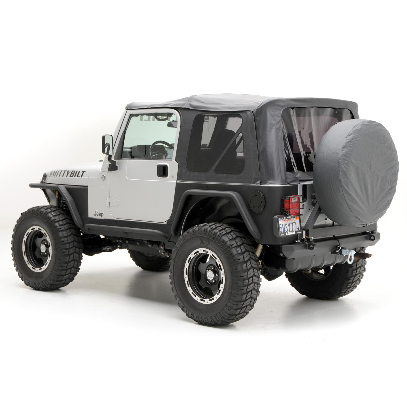 Smittybilt 1997-2006 Jeep Wrangler TJ Replacement Soft Top With Tinted Windows Diamond Black 9971235