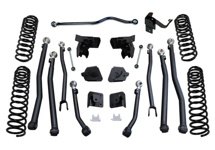 Superlift 2007-2017 Jeep Wrangler 2018 Wrangler JK 4 Door 4" Rock Runner Series Lift Kit with Shadow Shocks K201