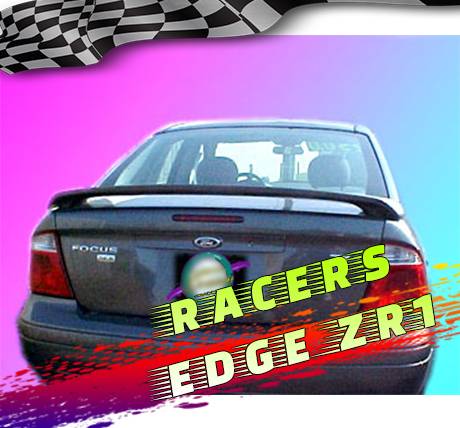 RacersEdgeZR1 2005-2007 Ford Focus Zx4 4dr OE Style ABS Spoilers RE504N-0
