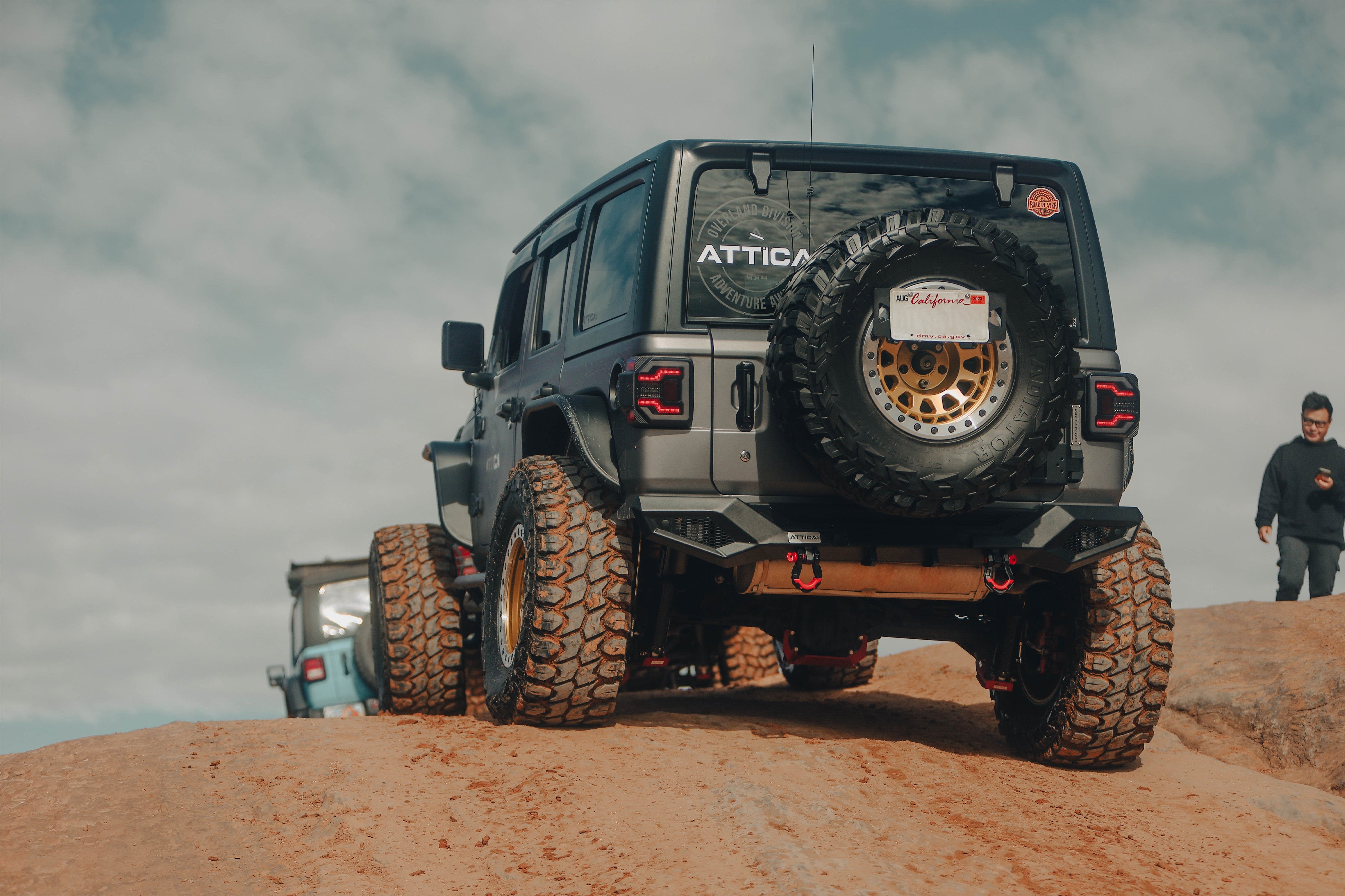 Attica 2018-2024 Jeep Wrangler JL Terra Series Black Powder Coated Steel Rear Bumper ATTJL01B111-BX