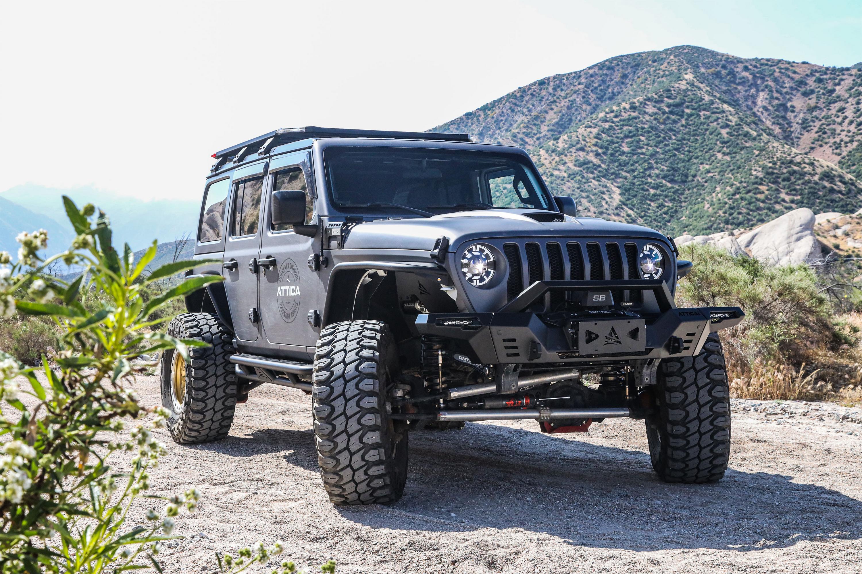 Attica 2018-2024 Jeep Wrangler JL Terra Series Black Powder Coated Steel Inner Fender ATTJL01G106-BX