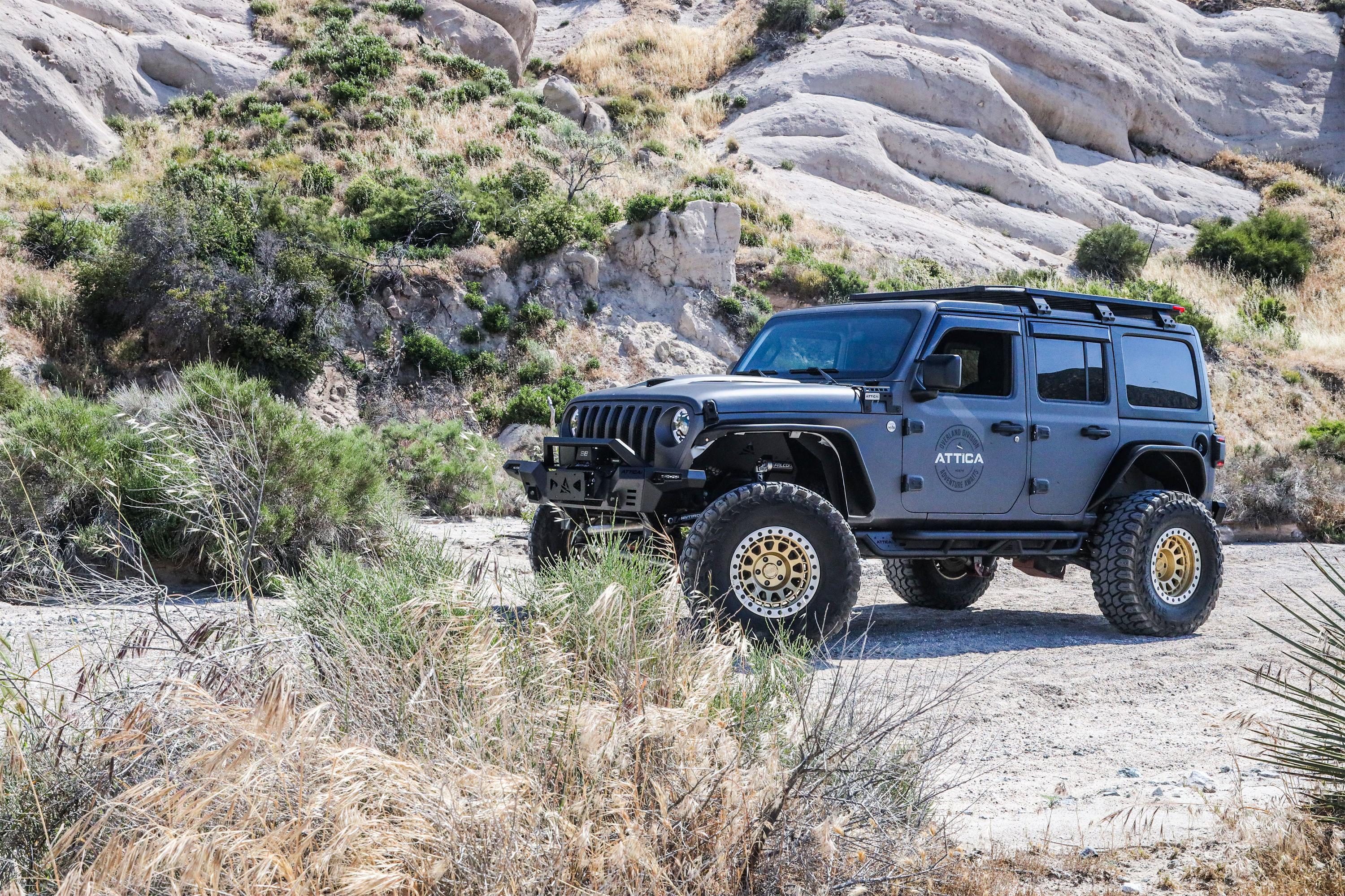 Attica 2018-2024 Jeep Wrangler JL Terra Series Black Powder Coated Steel Inner Fender ATTJL01G106-BX