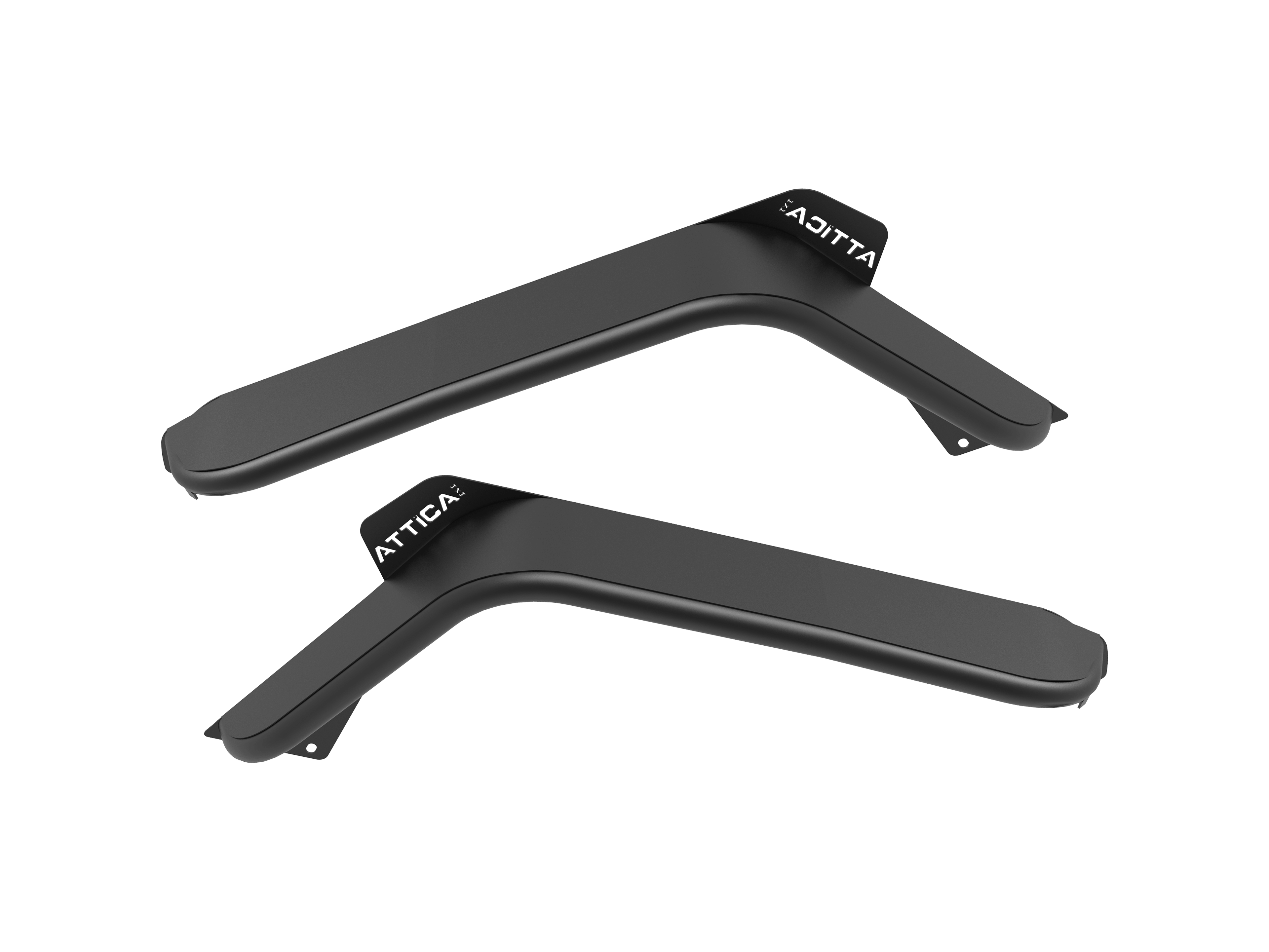 Attica 2018-2024 Jeep Wrangler JL 2019-2024 Gladiator Powder Coated Black Front Fender Flares ATTJL01H107-BX-F